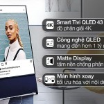 Smart Tivi Màn Hình Xoay The Sero QLED Samsung 4K 43 inch QA43LS05B