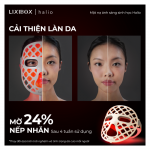 Mặt Nạ Ánh Sáng Sinh Học Halio PureGlow Ultralite Silicone LED Face Mask tặng Máy Massage Nóng Lạnh Đẩy Tinh Chất Halio