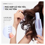 Máy Uốn Tóc Tự Xoay Ion Âm Halio instaCurl Premium Automatic Hair Styler Pearl White
