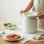 Nồi Cơm Điện Mini LocknLock Bianco Mini Rice Cooker 220V, 50Hz, 300W, 0.6L - Màu Ngà - EJR314IVY