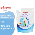 Nước Rửa Bình Sữa Và Phụ Kiện Pigeon Gốc Thực Vật 650ml