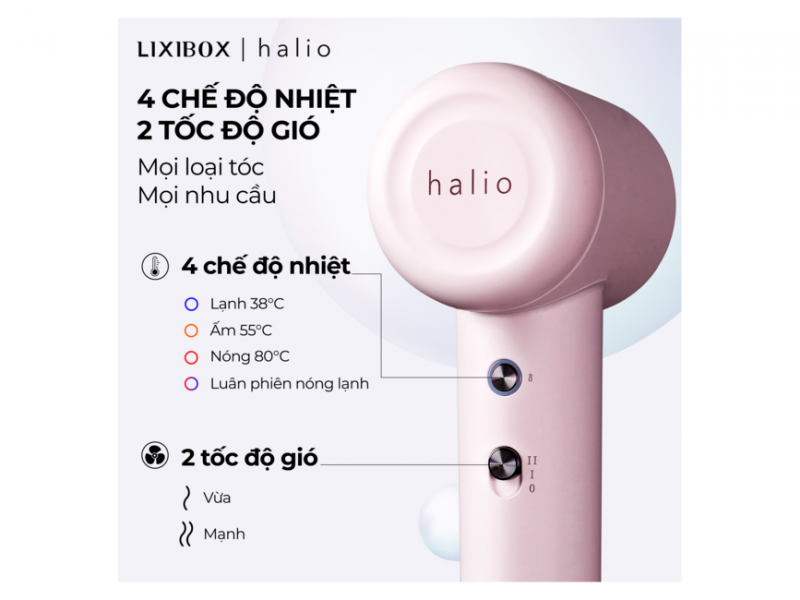 Máy Sấy Tóc Halio High Speed Ionic Hair Dryer