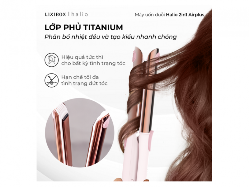 Máy Tạo Kiểu Halio 2in1 Airplus Hair Styler