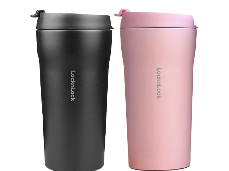 Ly giữ nhiệt LocknLock Basic Tumbler 370ml 2 Màu (Đen, Hồng)