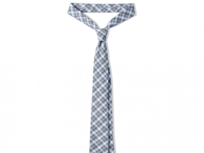CAROLINE TIE - Checked Grey