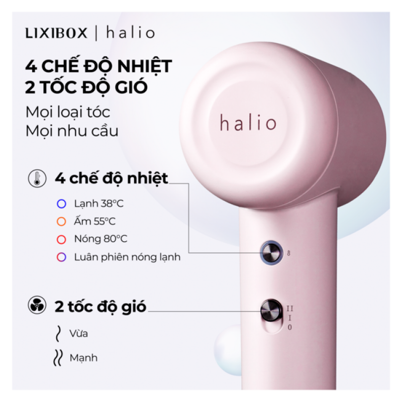 Máy Sấy Tóc Halio High Speed Ionic Hair Dryer