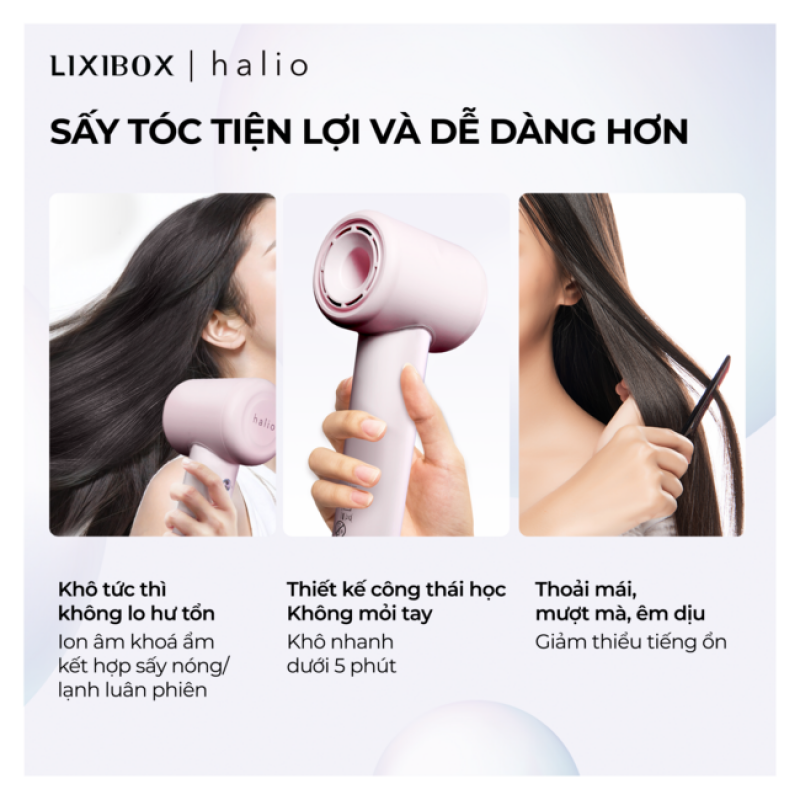 Máy Sấy Tóc Halio High Speed Ionic Hair Dryer