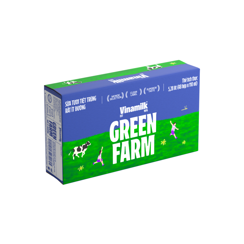 Sữa tươi ít đường-  Green Farm Rất ít đường