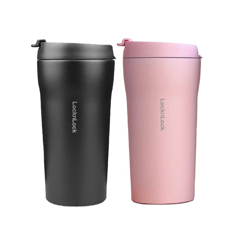 Ly giữ nhiệt LocknLock Basic Tumbler 370ml 2 Màu (Đen, Hồng)