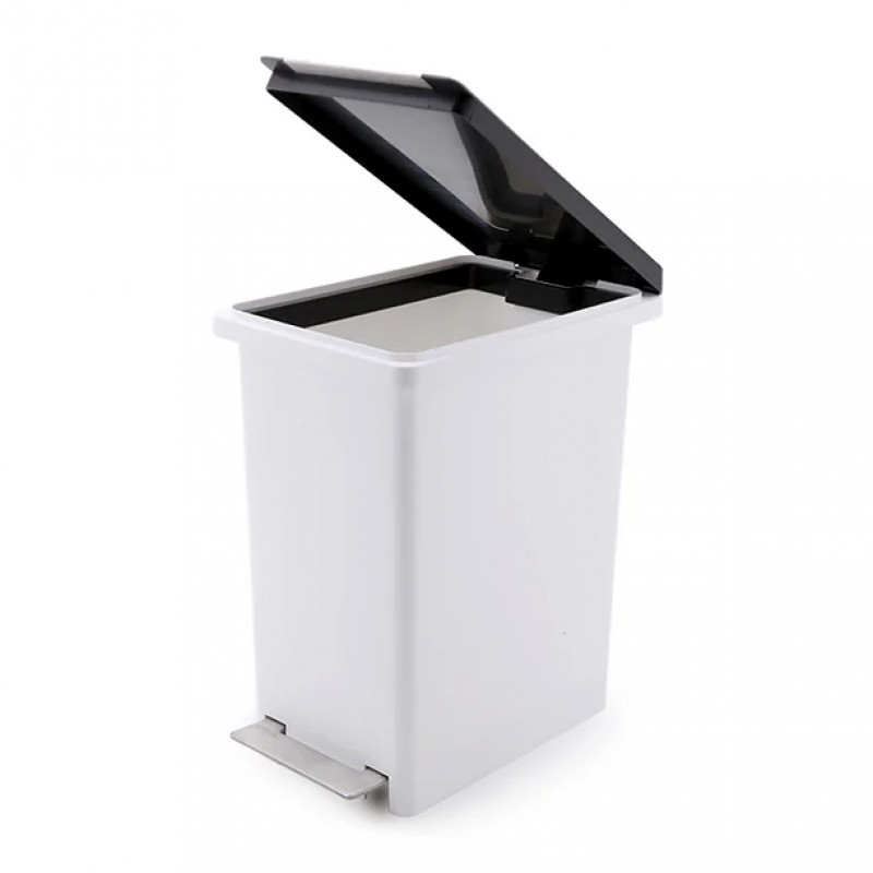 Thùng Rác Nhựa Fitis Compact Bin 10L- 2 Màu (Xám Xám, Trắng Xám)