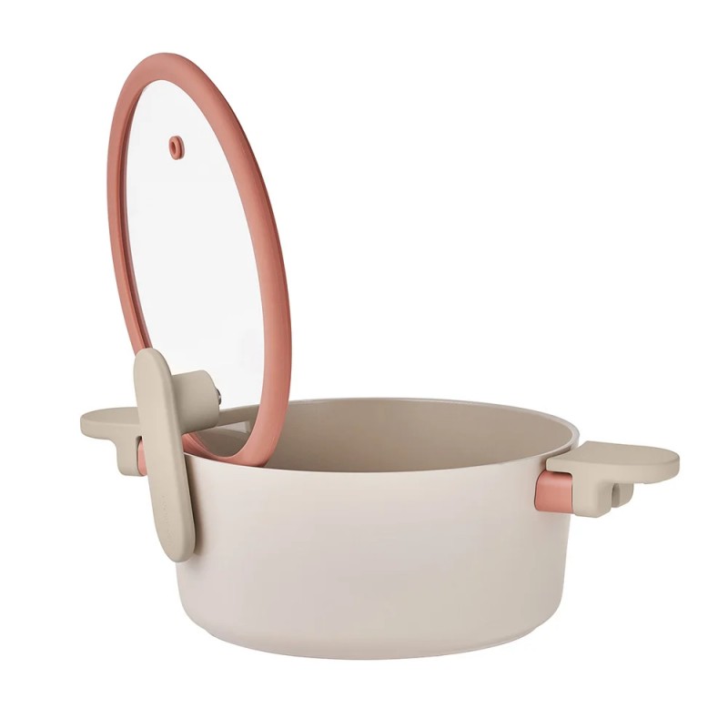 Nồi chống dính Suit Bric LocknLock màu ivory - 4 size (18cm, 20cm, 22cm, 24cm)