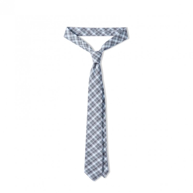 CAROLINE TIE - Checked Grey